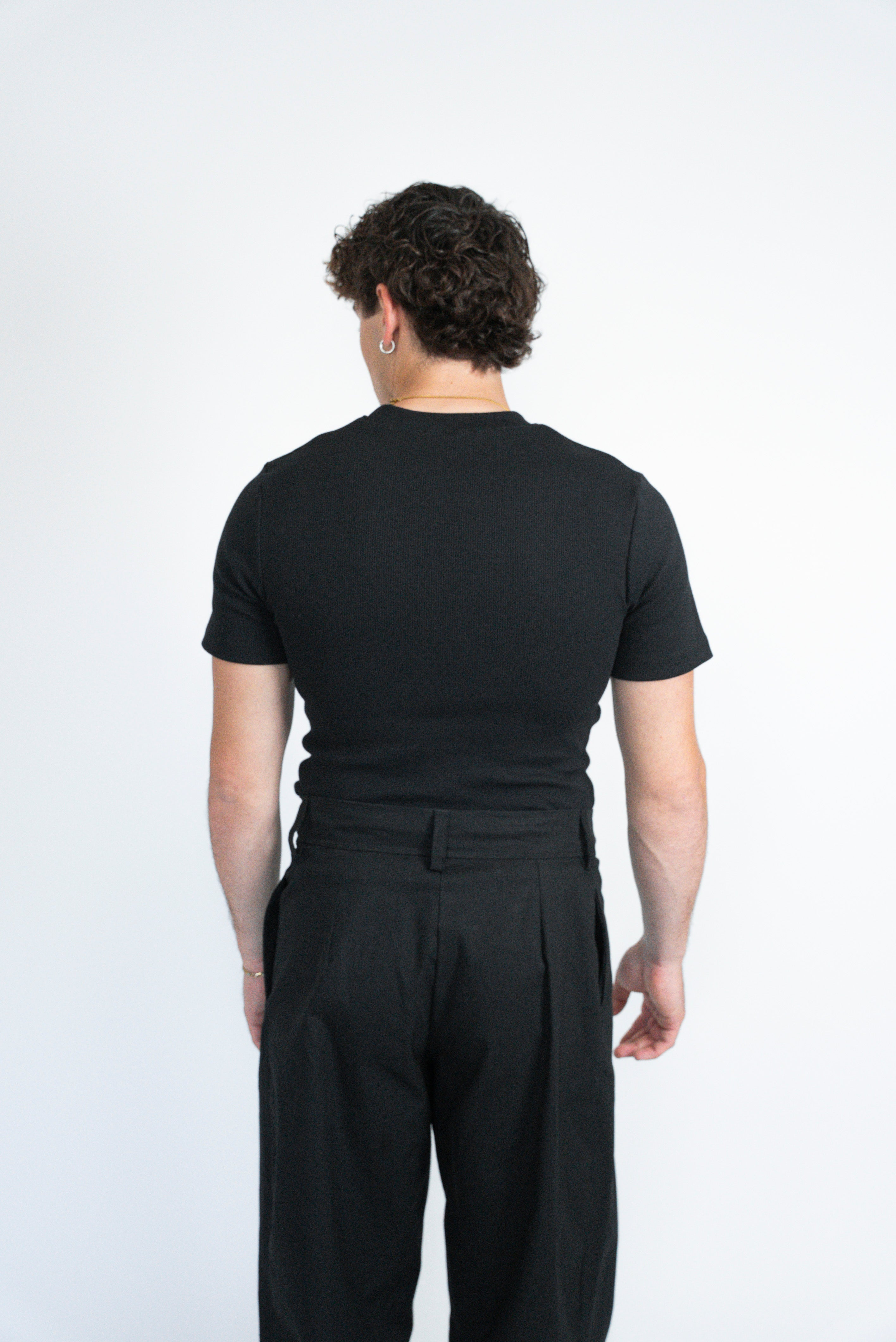 Ribbed fitted T-shirt