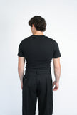 Ribbed fitted T-shirt