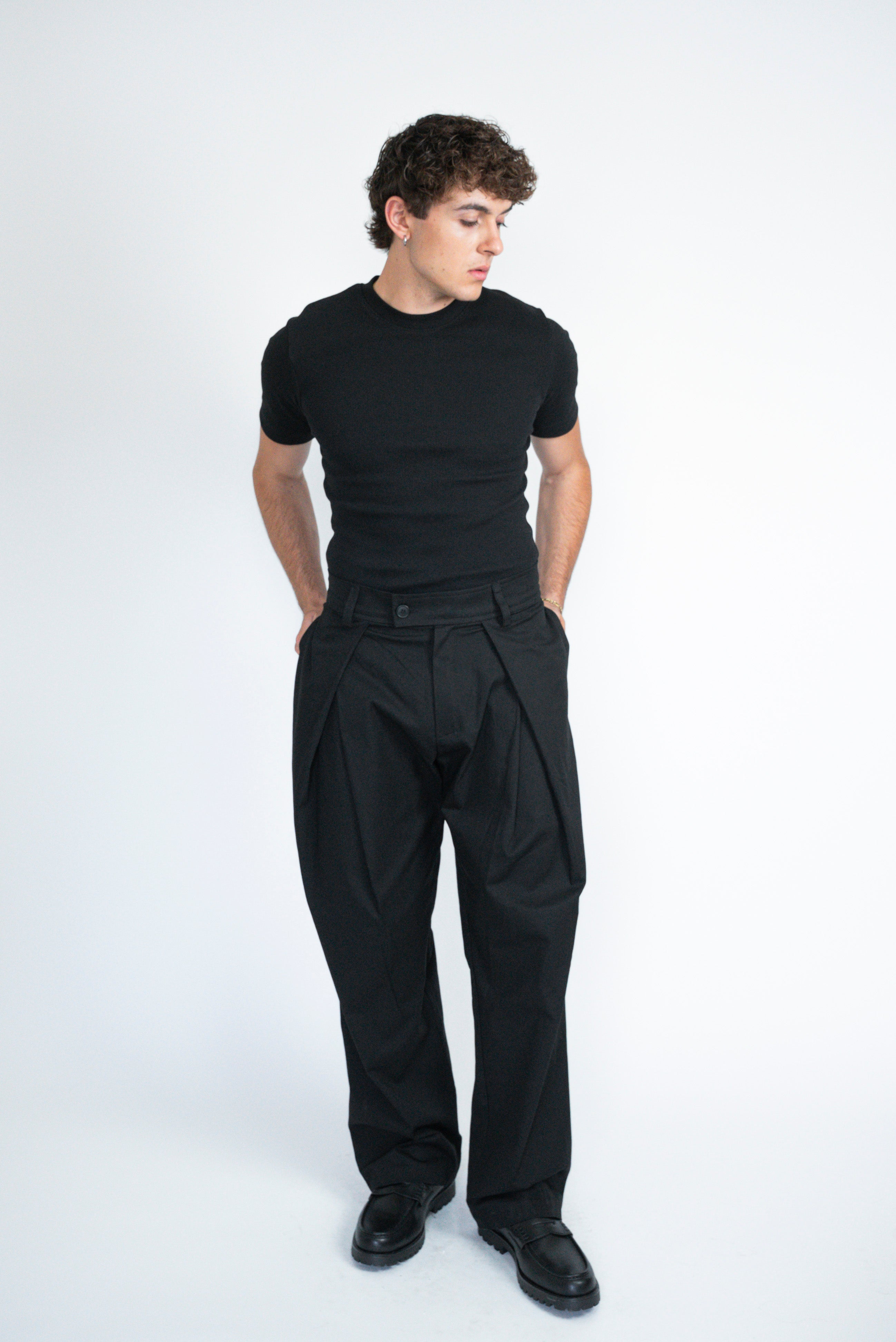 Ribbed fitted T-shirt