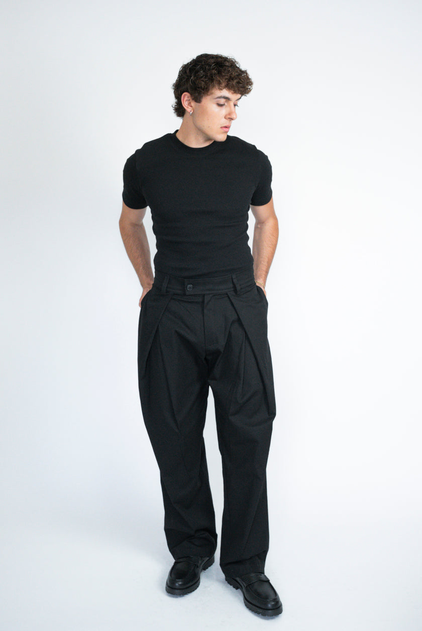 Ribbed fitted T-shirt