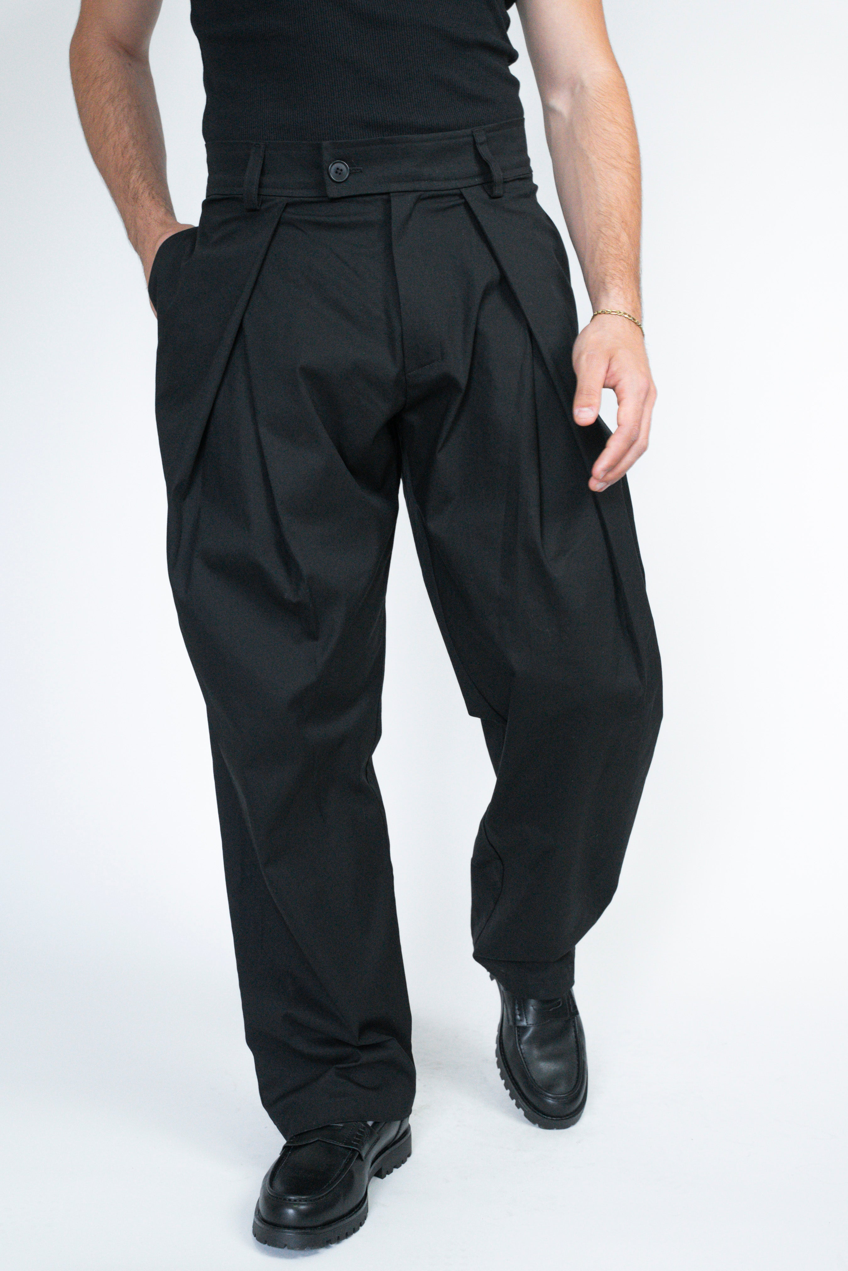 Pleated Tailored Trousers